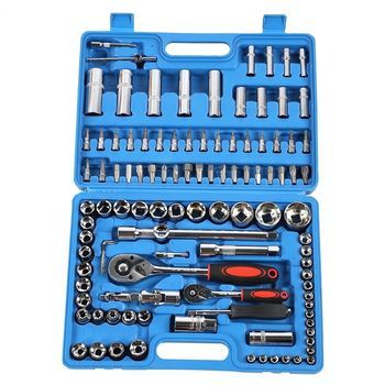 Kit De Llaves De Boca Y De Cerradura De 108 Piezas De Acero Cr40, En Caja De Herramientas - Kits De Herramientas Manuales