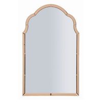 espejo de pared con marco de cristal rosa 62x1x100 cm
