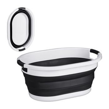 Cesta De Ropa Plegable 36 Litros - White/black - 10x63x45.5cm