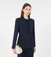 weekend max mara para mujer 2615041071600 americana lamine marino 46 casual lana