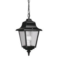 dopo lighting - lmpra de techo rob ip43 e27 mx 70w negro cristal mate