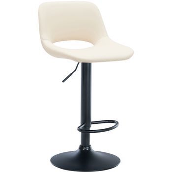 Taburete De Bar Camden En Polipiel Simil Cuero Crema 46x42x86 Cm Clp