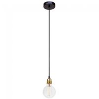 lampara de techo bulb negro