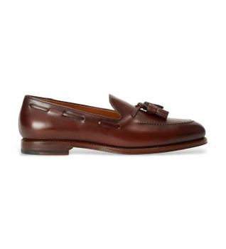 Polo Ralph Lauren para hombre. 811967540001 Mocasines de Piel Maestra marrón (42), Plano, Ninguno, Casual