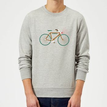 Rudolph Bike Christmas Jumper - Grey - M