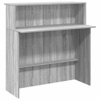 mostrador de recepcion sonoma gris 100x50x1035 cm vidaxl