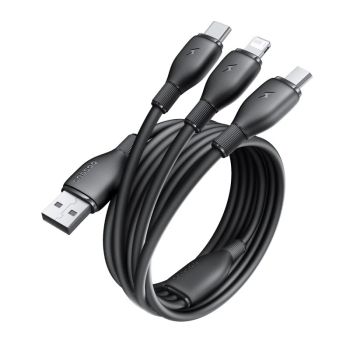 Cable Baseus Fast Speed Series 3.5A USB-A a Micro/iP/USB-C,carga rápida,transmisión de datos,línea de cobre estañado de