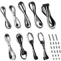 cablemod classic modmesh c-series corsair axi hxi rm cable kit - black  white black