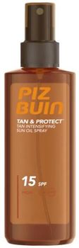 Piz Buin Tan & Protect Spray Bronceador SPF15 Corporal y Facial UVA/UVB 150 ml