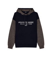 ax armani exchange para hombre xm003393af11965mb651 sudadera finn marino xl casual lana