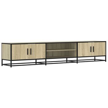 Mueble Para Tv | Mueble De Salón | Gabinete De Tv Madera De Ingeniería Roble Sonoma 210x35x41 Cm