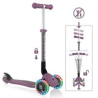 patinete globber primo con ruedas luminosas