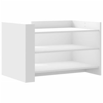 Mesa De Café | Mesa De Centro Madera De Ingeniería Blanca 80x50x50 Cm