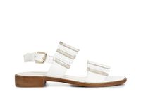 sandalias de fraile con multiples tiras en la pala whitegold