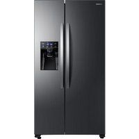 kenwood american-style fridge freezer black steel ksbsdit18 black