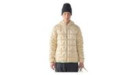 chaqueta con capucha haglofs hede down beige para hombre