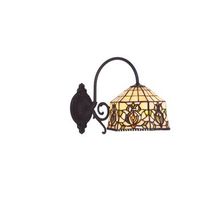 aplique con brazo tiffany diametro 20cm serie hexa