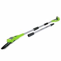 sierra con vara 24 v bateria no incl g24ps20 20 cm 2000107 greenworks