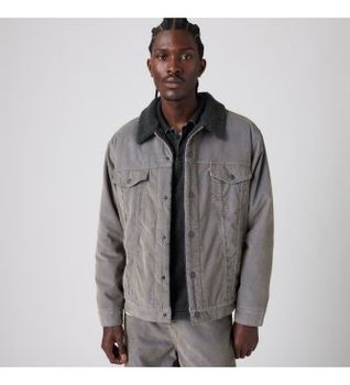 Levi's para hombre. A5784-0063 Chaqueta Relaxed Fit Sherpa Trucker azul (L), Casual, Algodón