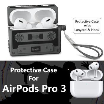 Para Airpods Pro 3 funda protectora divertida viene con cordón y gancho funda protectora gruesa para funda Airpods Pro3