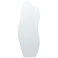 espejo de pared moderno marco mdf forma irregular con ganchos plateado estang