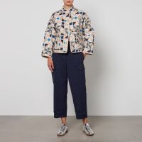weekend max mara arizia quilted cotton jacket - uk 12