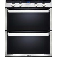kenwood kd1701ss-1 electric built-under double oven - black  stainless steel stainless steel