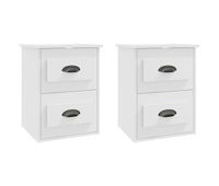 vidaxl mesitas de noche de pared 2 uds blanco 415x36x53 cm