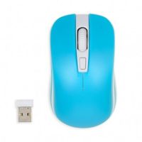 raton ibox loriini inalambrico rf 1600 dpi azul-blanco ambidiestro ruedas verticales
