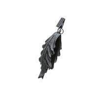 pinza hoja de roble para mantel de hierro gris l15