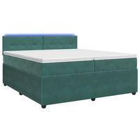 cama tapizada 200x200x1005 cm terciopelo - verde