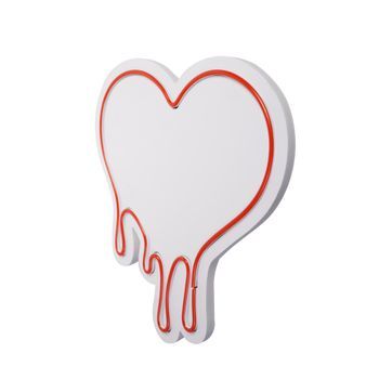 Iluminación Led Decorativa De Plástico Melting Heart Rojo