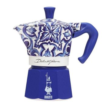 Cafetera Moka Eléctrica Bialetti 0005345 0,13L Azul/Blanco Aluminio 3 Tazas
