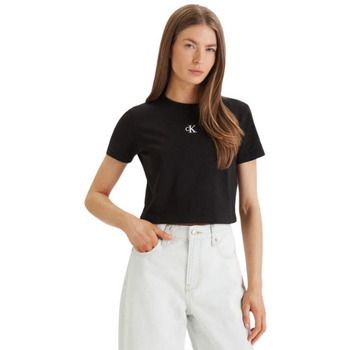 Calvin Klein Jeans Camiseta CAMISETA LOGO CROPPED MUJER para mujer