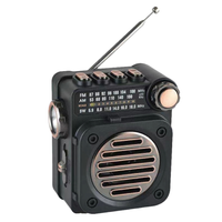 sodany radio portatil retro fmamsw altavoz bluetooth usbtf linterna led bateria recargable ts-1321