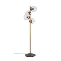 lampara de pie faze-nt-116 oro metal vidrio 32x32x130 cm