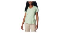 camiseta tecnica columbia sun trek verde para mujer