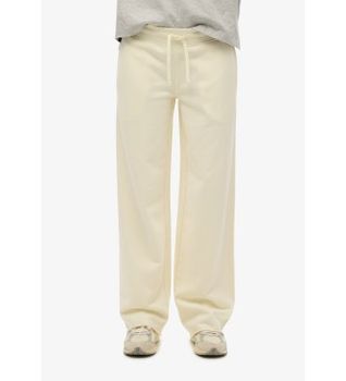 Superdry para mujer. W7011210A Pantalón jogger Studios blanco crudo (M), Casual, Deportivo, Algodón, Multideporte