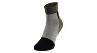 calcetines bajos de lana odlo performance verde gris