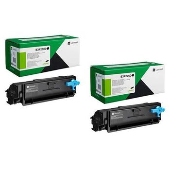 Original Multipack Lexmark B3442dw Printer Toner Cartridges (2 Pack) -B342000