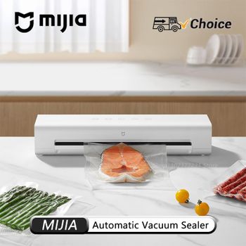 NUEVA Selladora al Vacío Automática MIJIA - Bomba de 70KPa 7L/min, Sellado de Alimentos Secos y Húmedos sin Uso de Manos, Sellado al Vacío Externo, 130W 220V 30cm CN