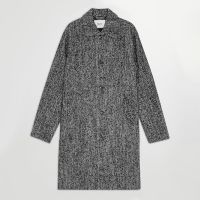 nn07 franco knitted mid-length overcoat - l
