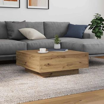 Vidaxl Roble Artisan 80 X 80 X 31 Cm Madera De Ingeniería