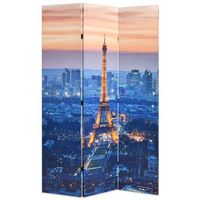 biombo divisor plegable 120x170 cm paris de noche vidaxl