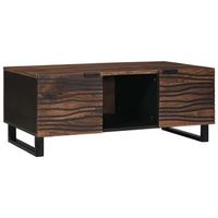 mesa de centro nogal 100 x 54 x 40 cm madera de ingenieria vidaxl