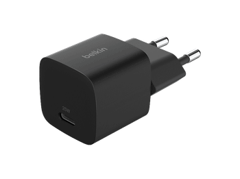 Cargador de pared - Belkin BBC031, Carga USB-C, 25W, Negro