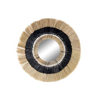 Espejo Fibra Hierro 55x7x55 Natural