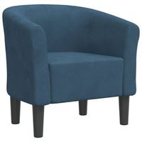sillon de terciopelo azul oscuro vidaxl