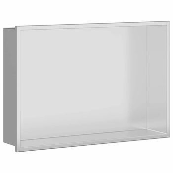 Nichos De Ducha Plateado 45 X 30 X 9,5 Cm Acero Inoxidable Vidaxl