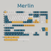 gmk merlin 173 teclasjuego cherry perfil doble disparo para interruptor mx teclado mecanico cherry keycap hhkb diseno de la ue personalizado diy